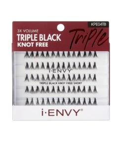 Kiss I-Envy KPE04TB Eyelashes [Triple Black Knot Free Short]
