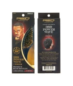 Red By Kiss 360 Power Wave Medium Soft 100% Boar Brush -Clore Beauty Store G00016093