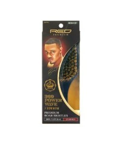 Red By Kiss 360 Power Wave Medium Soft 100% Boar Brush -Clore Beauty Store G00016094