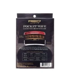 Red By Kiss Pocket Wave 100% Boar Brush #Br 16 Red By Kiss Pocket Wave 100% Boar Brush #Br -Clore Beauty Store G00016096 1