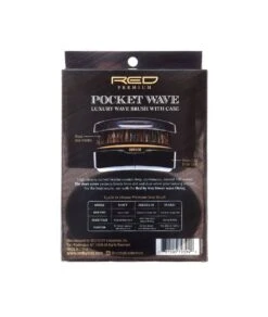 Red By Kiss Pocket Wave 100% Boar Brush #Br 13 Red By Kiss Pocket Wave 100% Boar Brush #Br -Clore Beauty Store G00016097 1