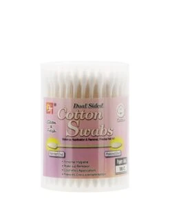 Beauty Town Dual Sided Cotton Pointed Swabs - 100PCS #19923