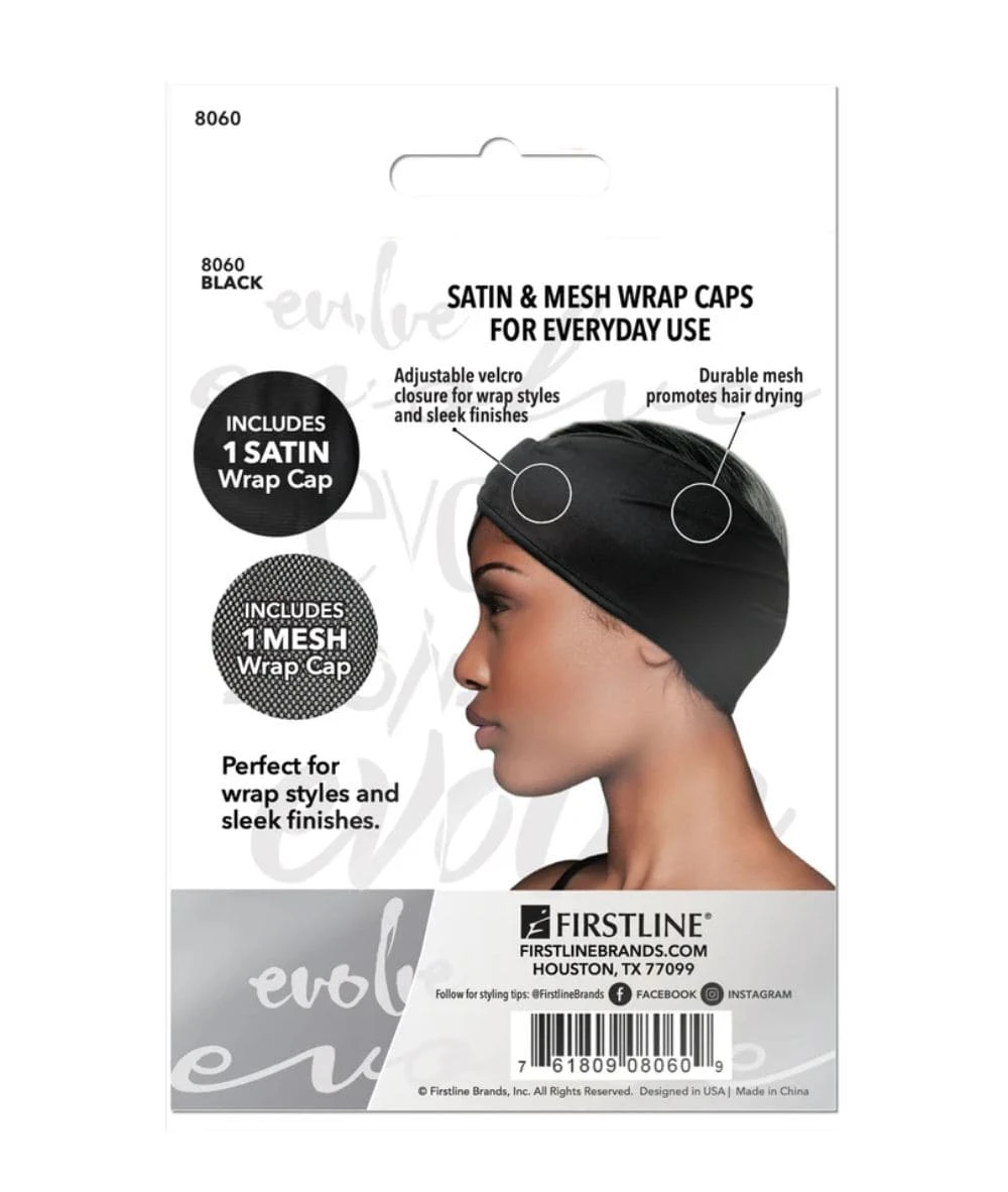 First Line Evolve Satin & Mesh Wrap Cap 2-Pack #8060 2 First Line Evolve Satin & Mesh Wrap Cap 2-Pack #8060 - Image 2