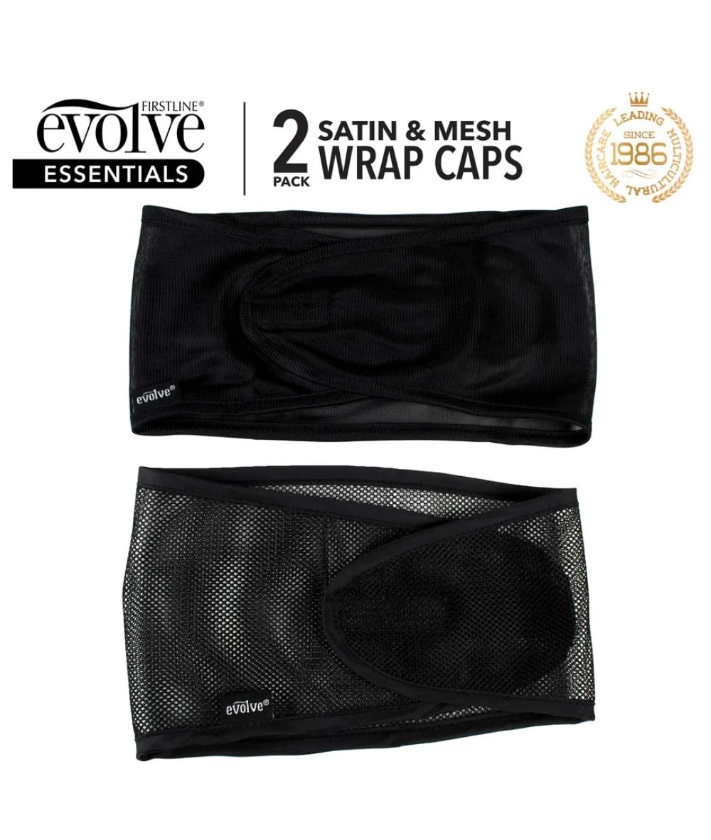 First Line Evolve Satin & Mesh Wrap Cap 2-Pack #8060 3 First Line Evolve Satin & Mesh Wrap Cap 2-Pack #8060 - Image 3