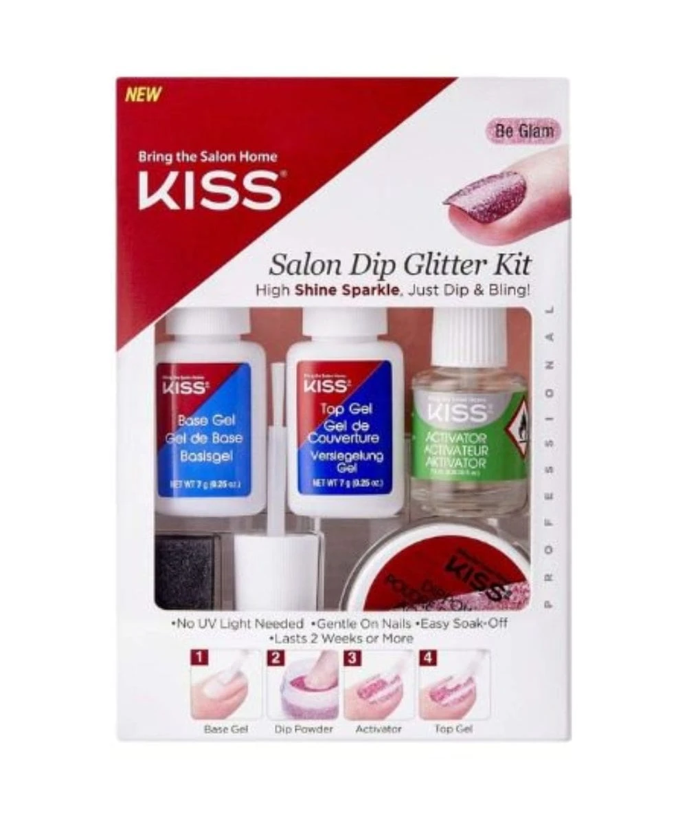 Kiss Salon Dip Glitter Kit #Ksdg01 1 Kiss Salon Dip Glitter Kit #Ksdg01