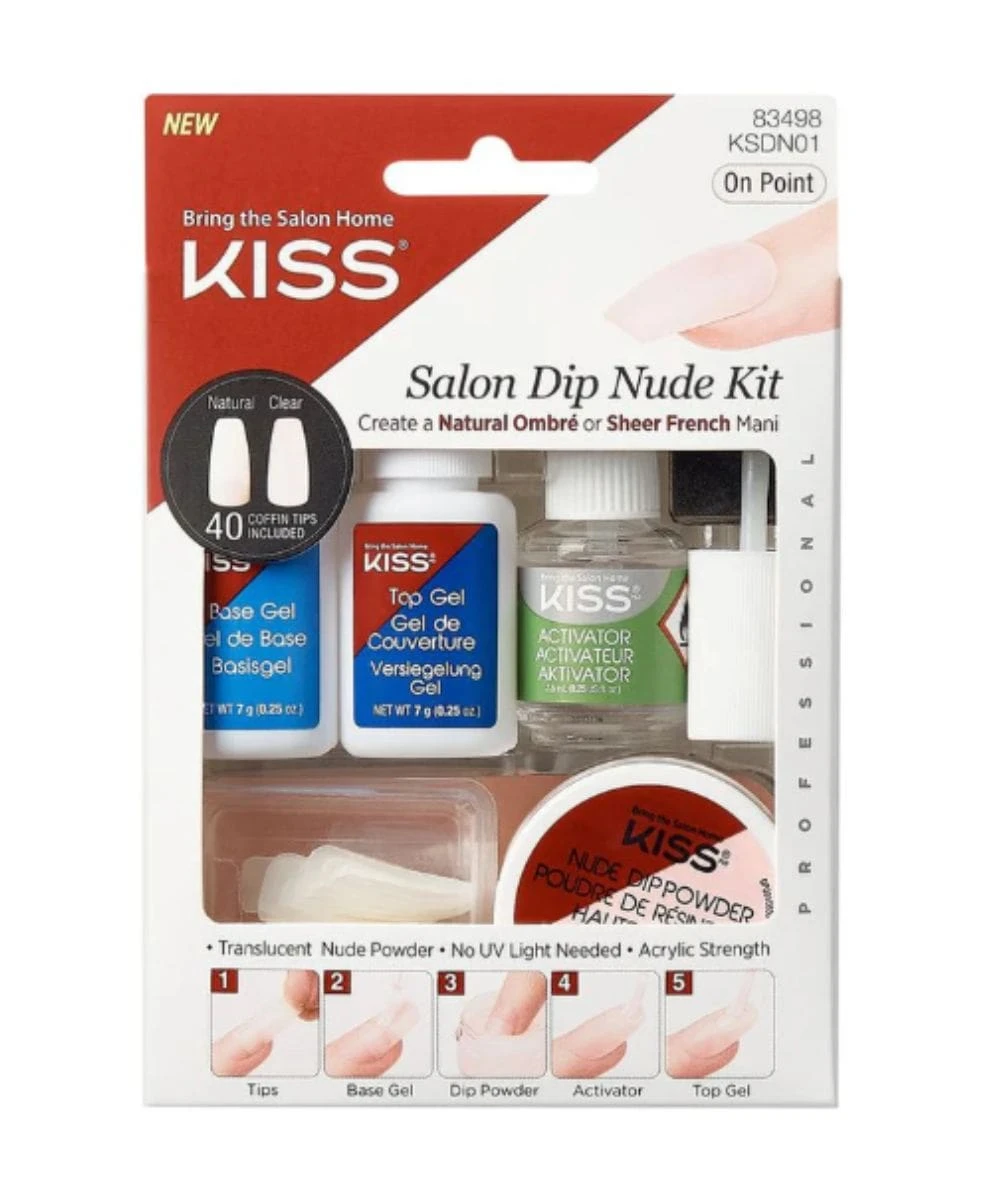 Kiss Salon Dip Nude Kit #Ksdn01 1 Kiss Salon Dip Nude Kit #Ksdn01