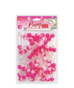 Beauty Town Extra Large 7Mm Clear & Two-Tone Round Beads Value Pack -Clore Beauty Store G00018007