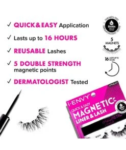 Kiss Professional I-Envy Magnetic Eyelash [Kit] #Kp Mlk01 -Clore Beauty Store G00018352 2