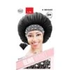 M&M Qfitt Pearl & Rhinestone Bling Satin Bonnet