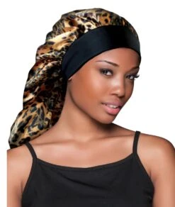 Firstline Evolve Wide Edge Braid Bonnet[Leopard] #1681 -Clore Beauty Store G00018510 2
