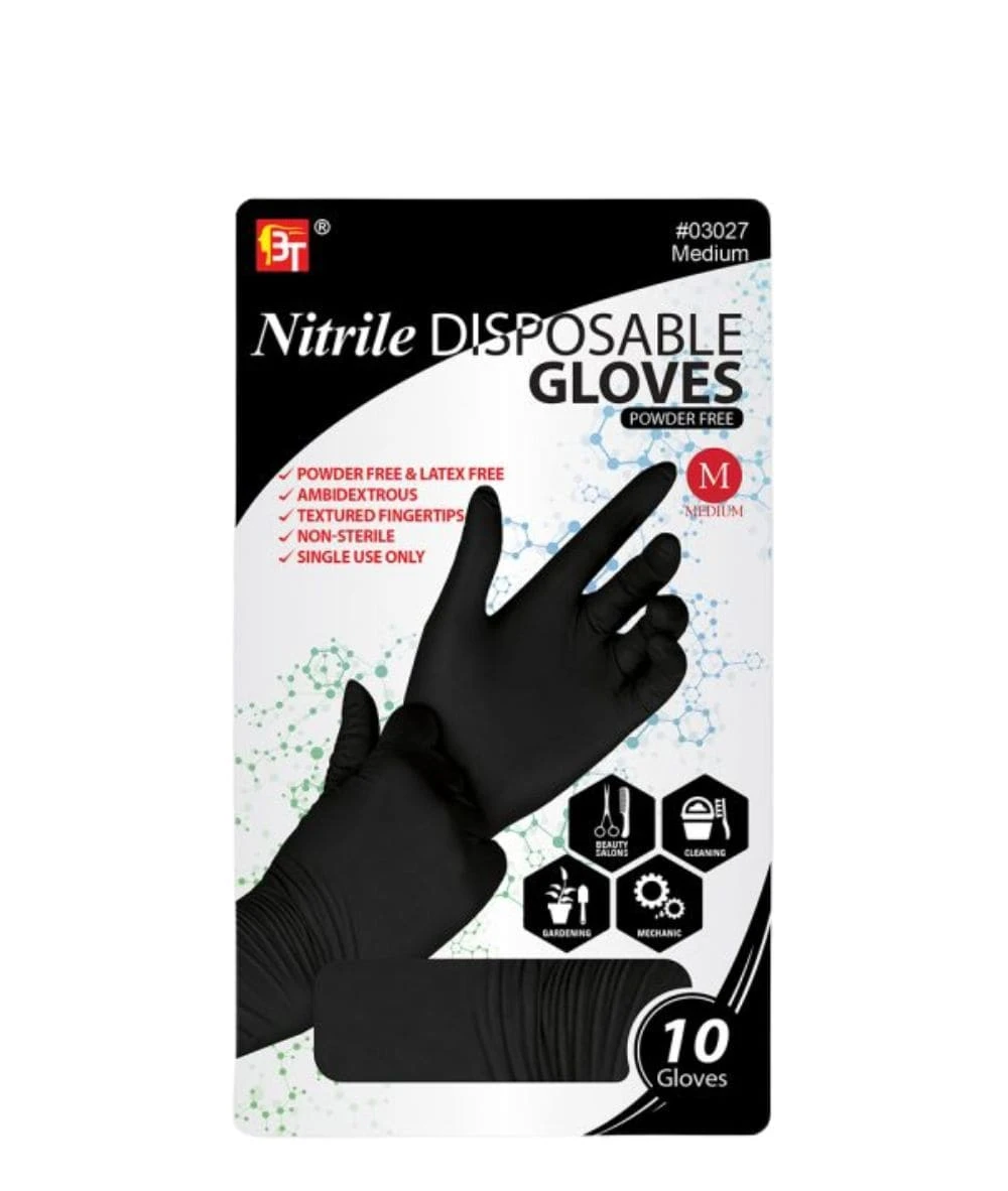 Beauty Town Disposable Nitrile Gloves 10 Pcs 2 Beauty Town Disposable Nitrile Gloves 10 Pcs - Image 2
