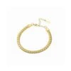 Nude Rose Stainless Steel 18K Gold Snake Chain Bracelet #B-017