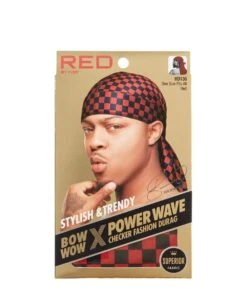 Red By Kiss Power Wave Checker Durag #Hd -Clore Beauty Store G00019095