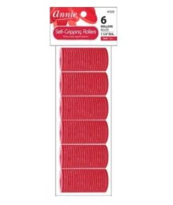 Annie Self Gripping Rollers 6 Rollers 1 1/4 Inch [RED] #1313
