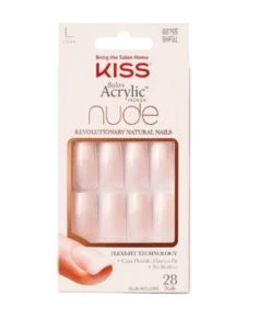 Kiss Salon Acrylic French Nude[Reveal It] #Snf01