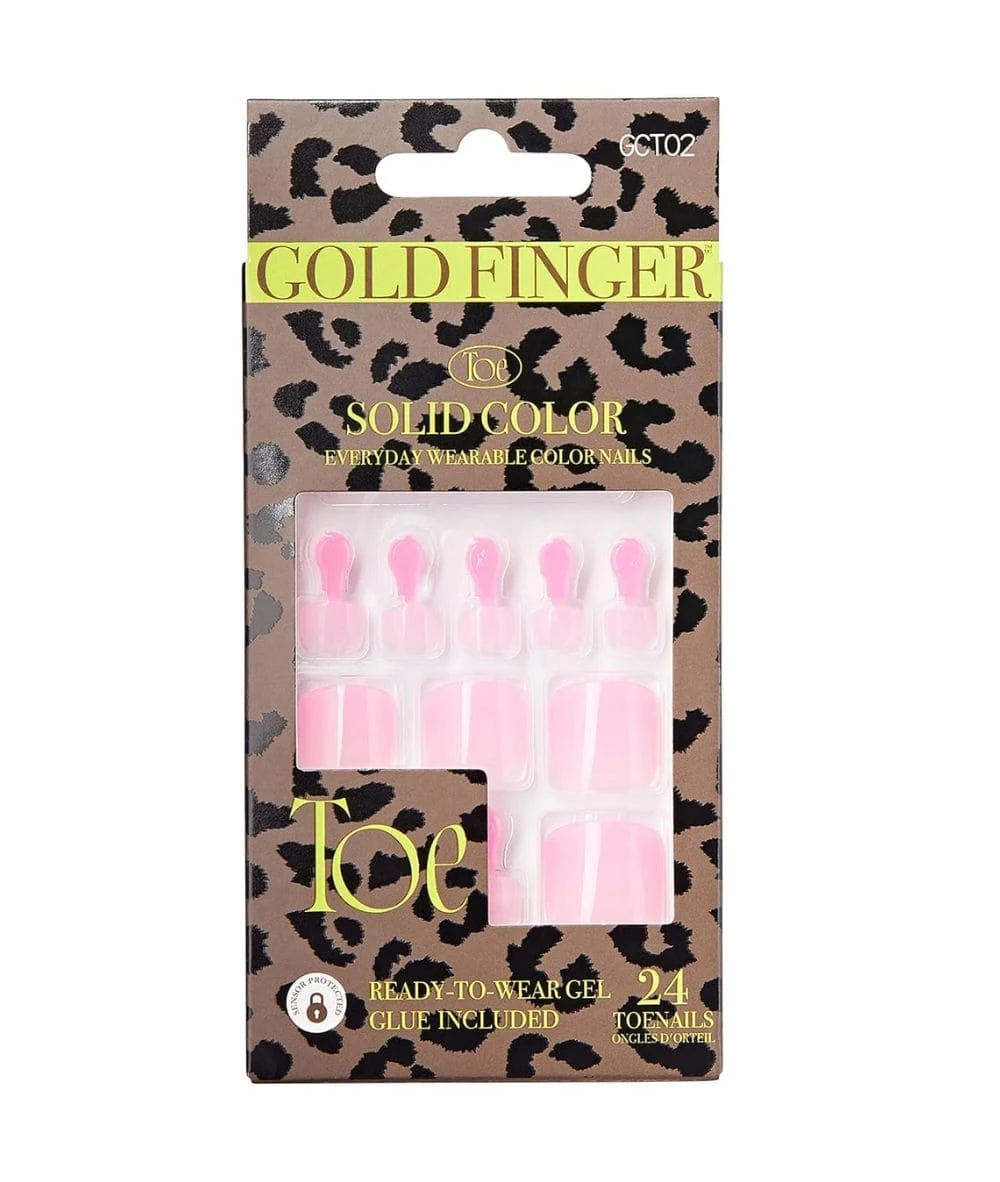 Gold Finger Solid Colors Toenails #Gct 2 Gold Finger Solid Colors Toenails #Gct - Image 2