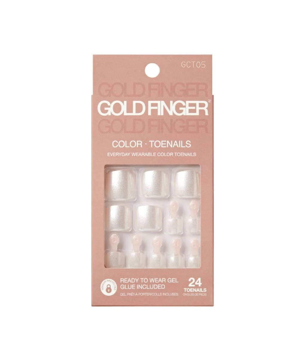 Gold Finger Solid Colors Toenails #Gct 5 Gold Finger Solid Colors Toenails #Gct - Image 5
