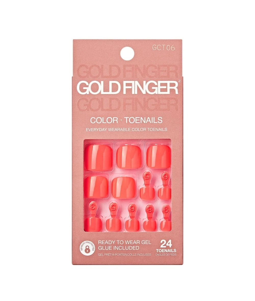 Gold Finger Solid Colors Toenails #Gct 6 Gold Finger Solid Colors Toenails #Gct - Image 6