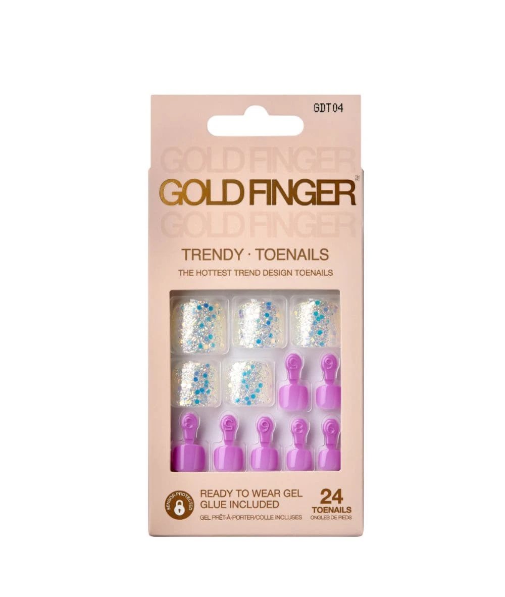 Gold Finger Trendy Toenails #Gdt 4 Gold Finger Trendy Toenails #Gdt - Image 4