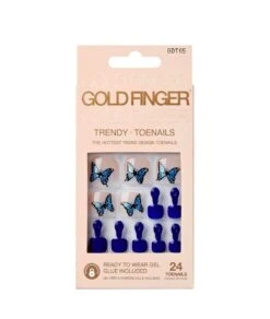 Gold Finger Trendy Toenails #Gdt 9 Gold Finger Trendy Toenails #Gdt -Clore Beauty Store G00019479 4
