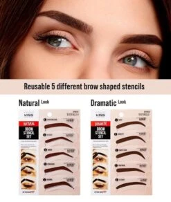 Kiss New York Professional Brow Stencil Set -Clore Beauty Store G00019490 3