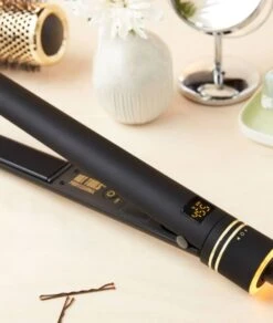 Hot Tools Black Gold Evolve Iconic Salon Flat Iron 1'#HT7122BGCN 5 Hot Tools Black Gold Evolve Iconic Salon Flat Iron 1'#HT7122BGCN -Clore Beauty Store G00019666 2