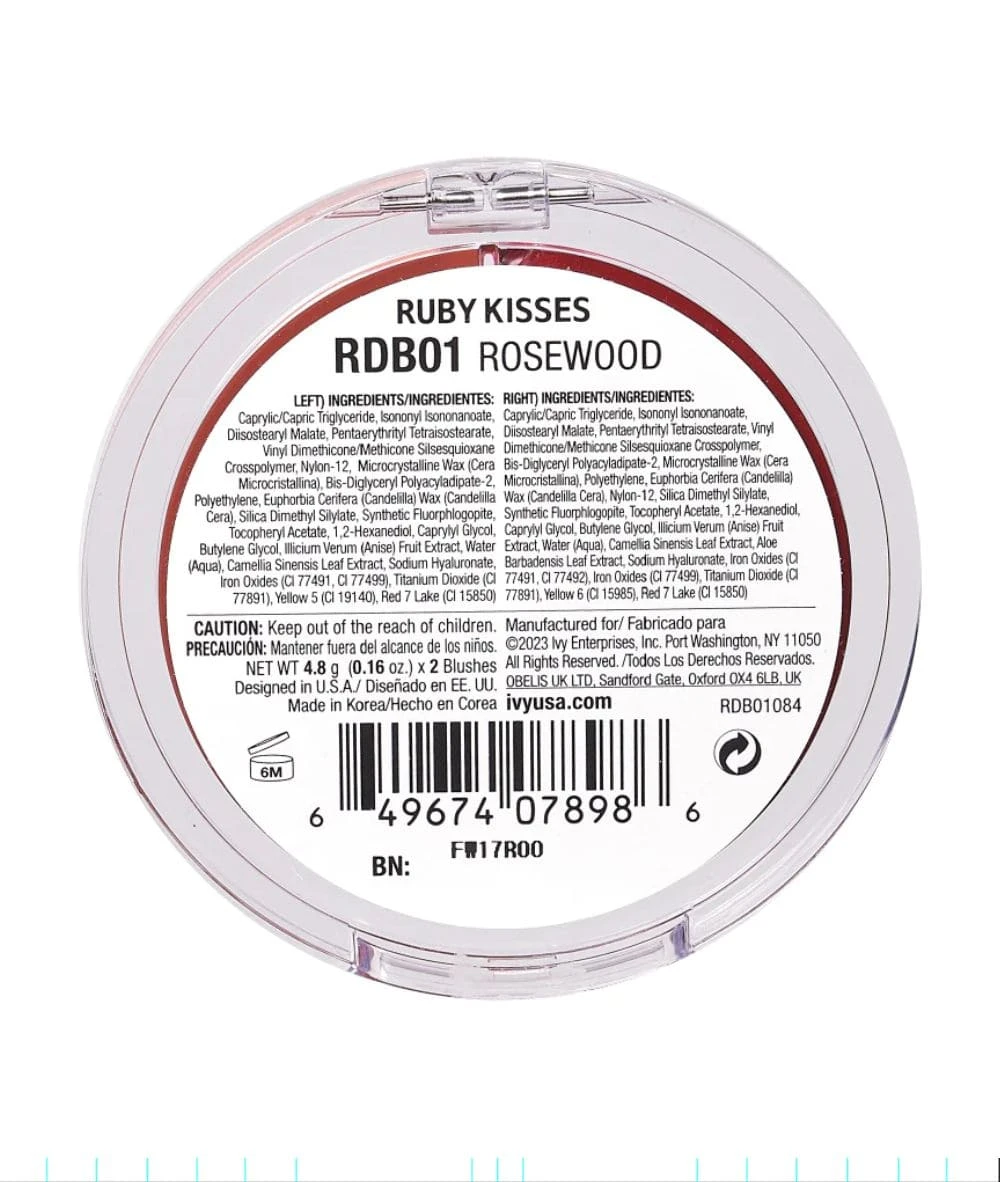 Ruby Kisses Duo Cream Blush 6 Ruby Kisses Duo Cream Blush - Image 6