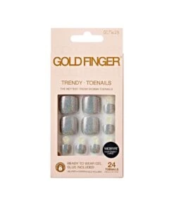 Gold Finger Trendy Wider Fit Toenails #Gdtw 10 Gold Finger Trendy Wider Fit Toenails #Gdtw -Clore Beauty Store G00019755 2