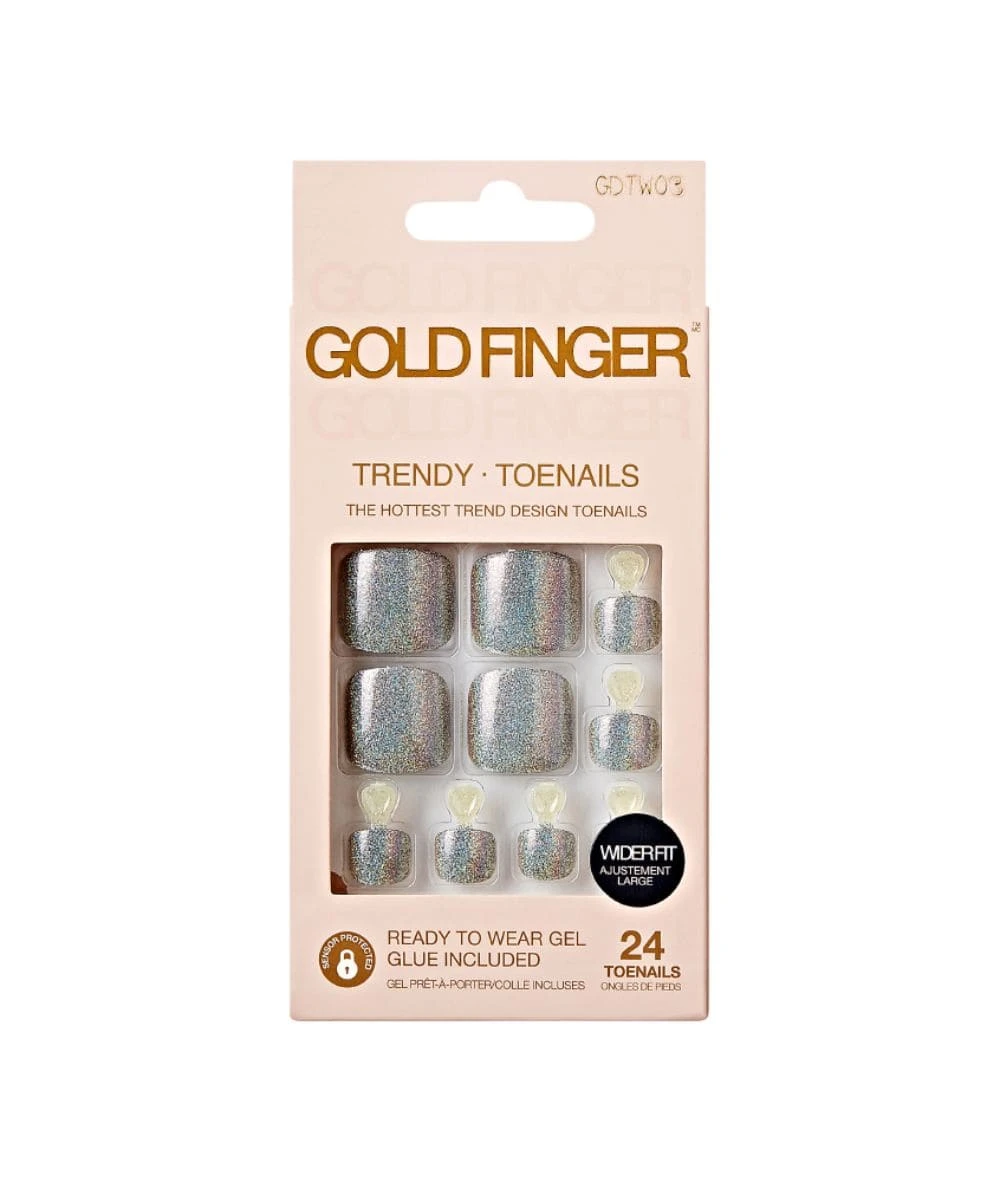 Gold Finger Trendy Wider Fit Toenails #Gdtw 3 Gold Finger Trendy Wider Fit Toenails #Gdtw - Image 3