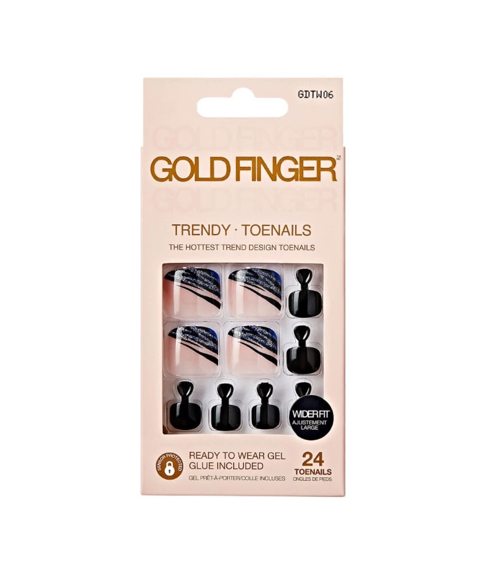 Gold Finger Trendy Wider Fit Toenails #Gdtw 6 Gold Finger Trendy Wider Fit Toenails #Gdtw - Image 6