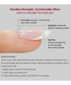 Kiss Salon Acrylic French [High Price] #Sfw51 -Clore Beauty Store G00019807 3