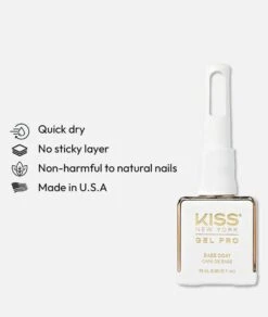 Kiss New York Gel Pro [Basecoat] #Kcrb001Y0 -Clore Beauty Store G00019872 2