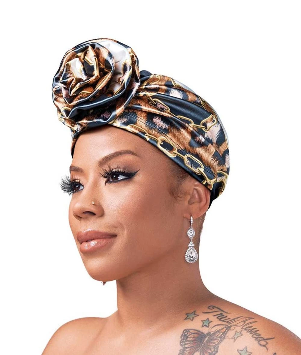 Red By Kiss Luxe Silky Top Knot Turban 4 Red By Kiss Luxe Silky Top Knot Turban - Image 4