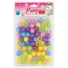 Beauty Town Mega White Polka Dots Round Beads Value Pack