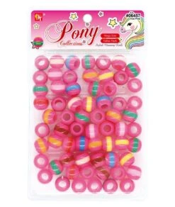 Beauty Town Mega Color Striped Round Beads Value Pack -Clore Beauty Store G00019965 2