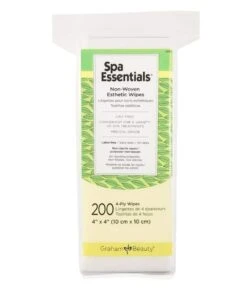 Graham Beauty Spa Essentials Non-Woven Esthetic Wipes 200Pcs[2 Inch X2 Inch ] #Gbe52508