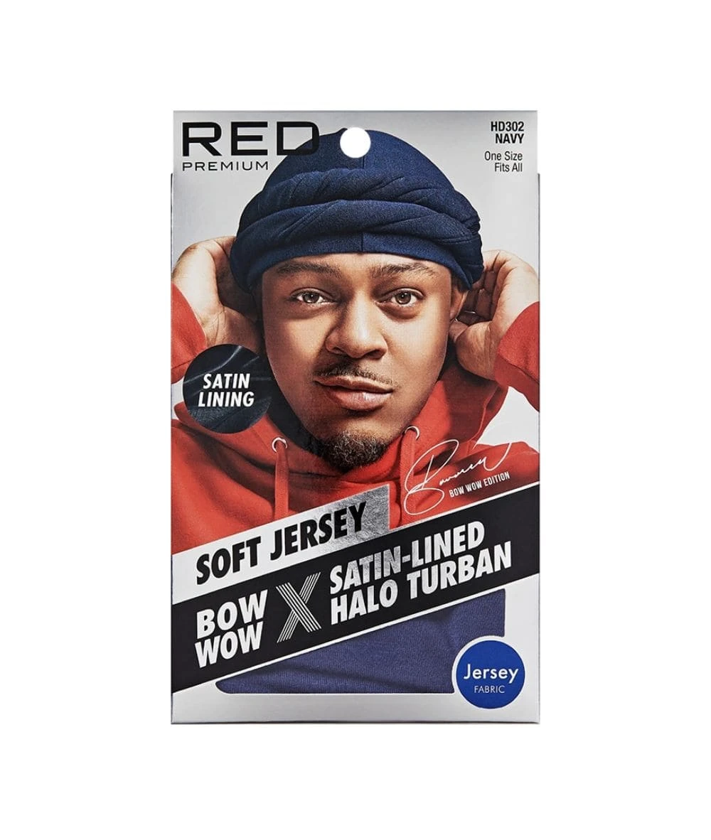 Red By Kiss Satin Lined Halo Turban Jersey #Hd 2 Red By Kiss Satin Lined Halo Turban Jersey #Hd - Image 2