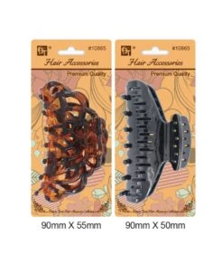 Beauty Town Large Claw Clip 90X55Mm/90X50Mm [Assorted] #10865