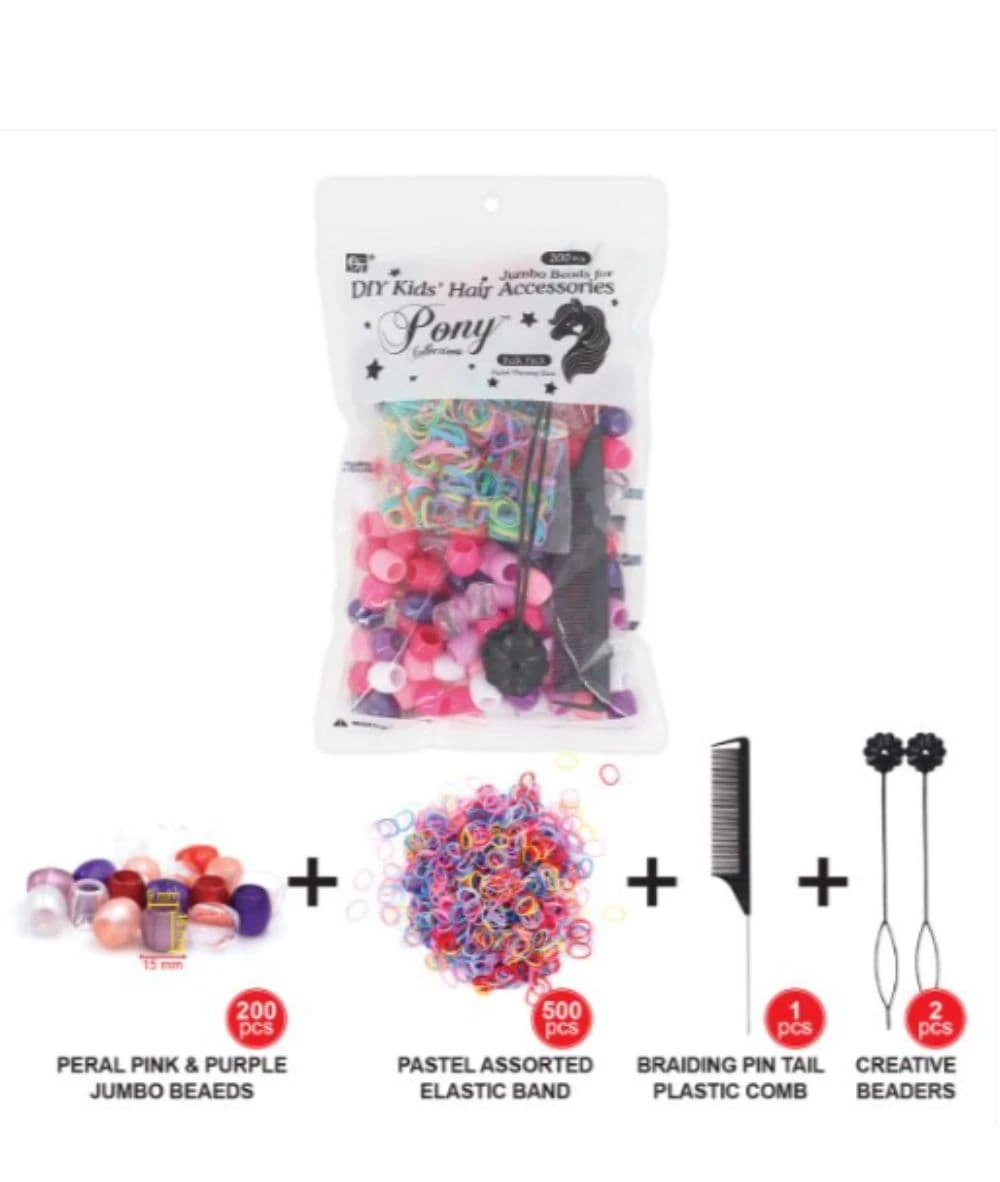 Beauty Town Kids Hair Accessories Beads Bulk Pack 3 Beauty Town Kids Hair Accessories Beads Bulk Pack - Image 3