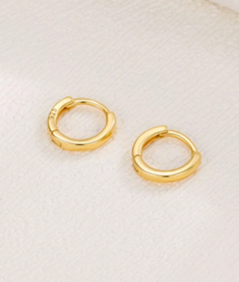 Nude Rose Stainless Steel 18Mm Hoop Earrings 1 Nude Rose Stainless Steel 18Mm Hoop Earrings