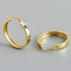 Nude Rose Stainless Steel 5*7Mm Wide Hoop Earrings