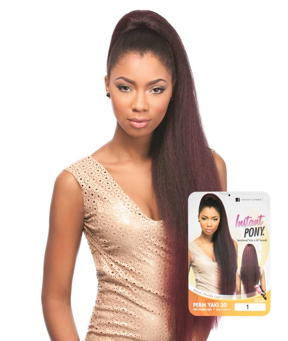 Sensationnel Instant Pony - Natural Perm Yaki 30 Inch 1 Sensationnel Instant Pony - Natural Perm Yaki 30 Inch