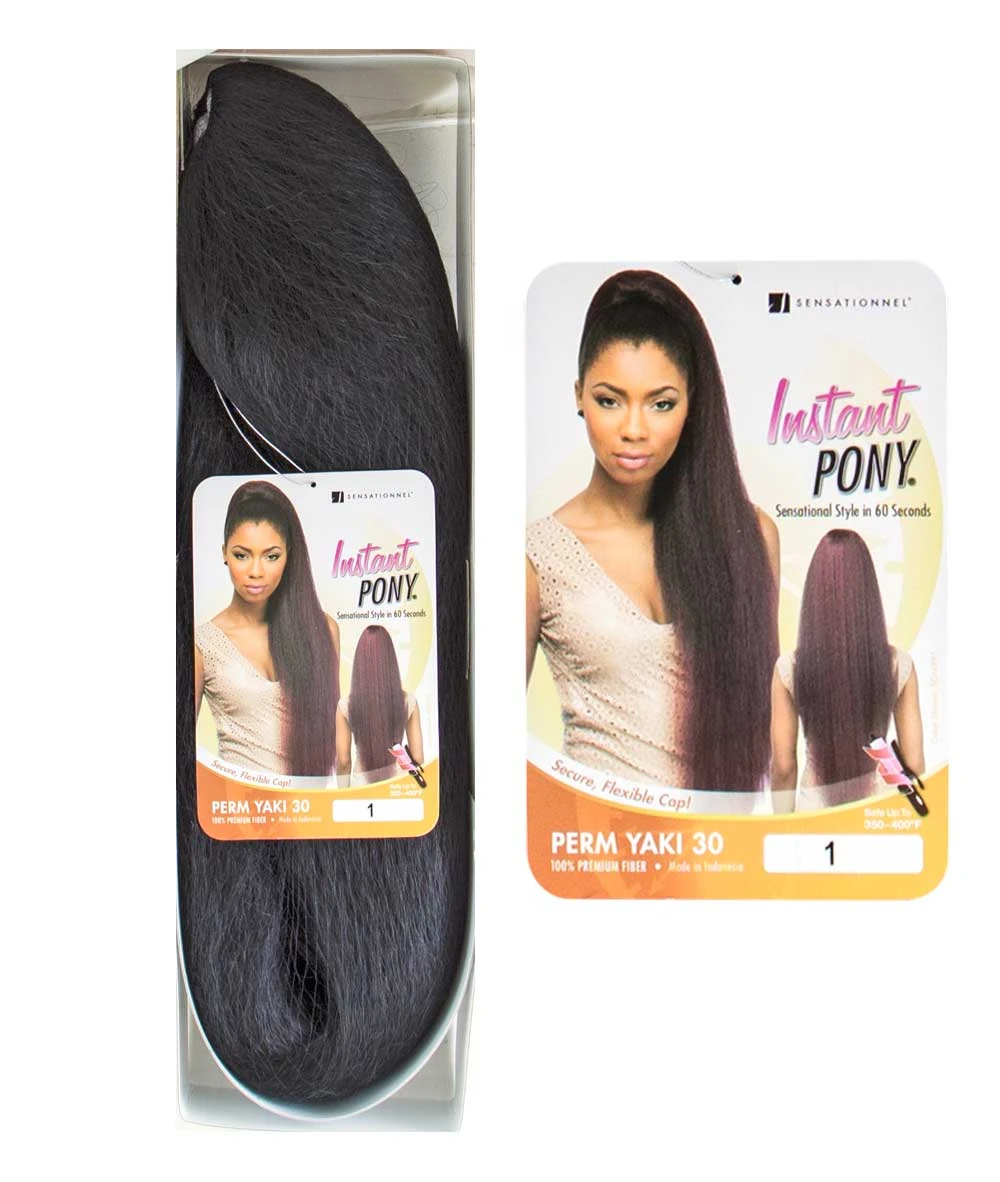 Sensationnel Instant Pony - Natural Perm Yaki 30 Inch 2 Sensationnel Instant Pony - Natural Perm Yaki 30 Inch - Image 2