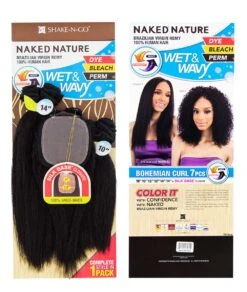 Shake-N-Go Naked Nature Wet & Wavy - Bohemian Curl 7 Pcs 5 Shake-N-Go Naked Nature Wet & Wavy - Bohemian Curl 7 Pcs -Clore Beauty Store H00019787 2