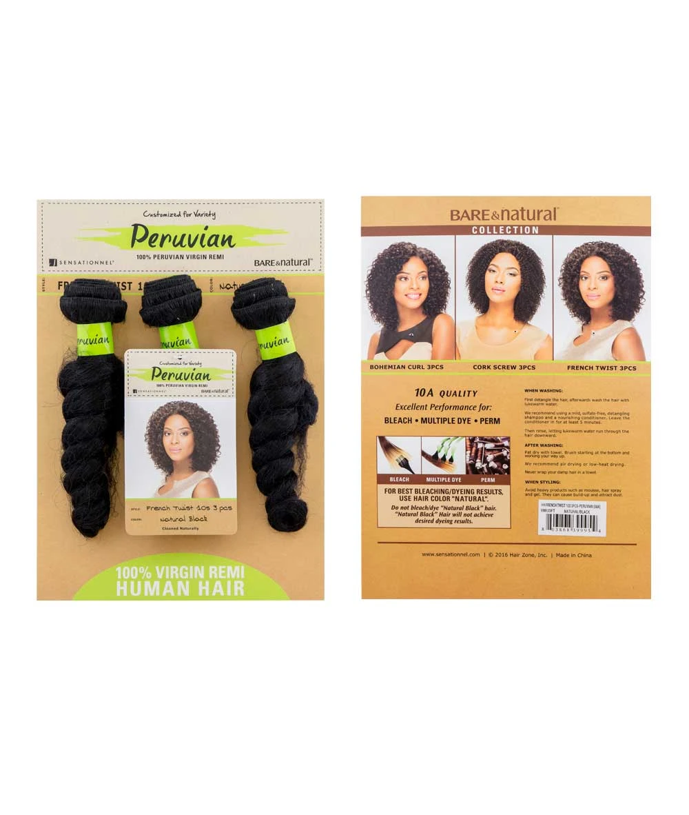 Sensationnel Bare & Natural Peruvian - French Twist 10S 3Pcs 2 Sensationnel Bare & Natural Peruvian - French Twist 10S 3Pcs - Image 2