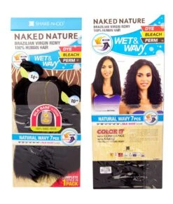 Shake-N-Go Naked Nature Wet & Wavy - Natural Wavy 7Pcs -Clore Beauty Store H00020906 2