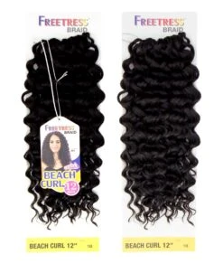 Shake-N-Go Freetress Braid - Beach Curl 12 Inch 5 Shake-N-Go Freetress Braid - Beach Curl 12 Inch -Clore Beauty Store H00022062 2