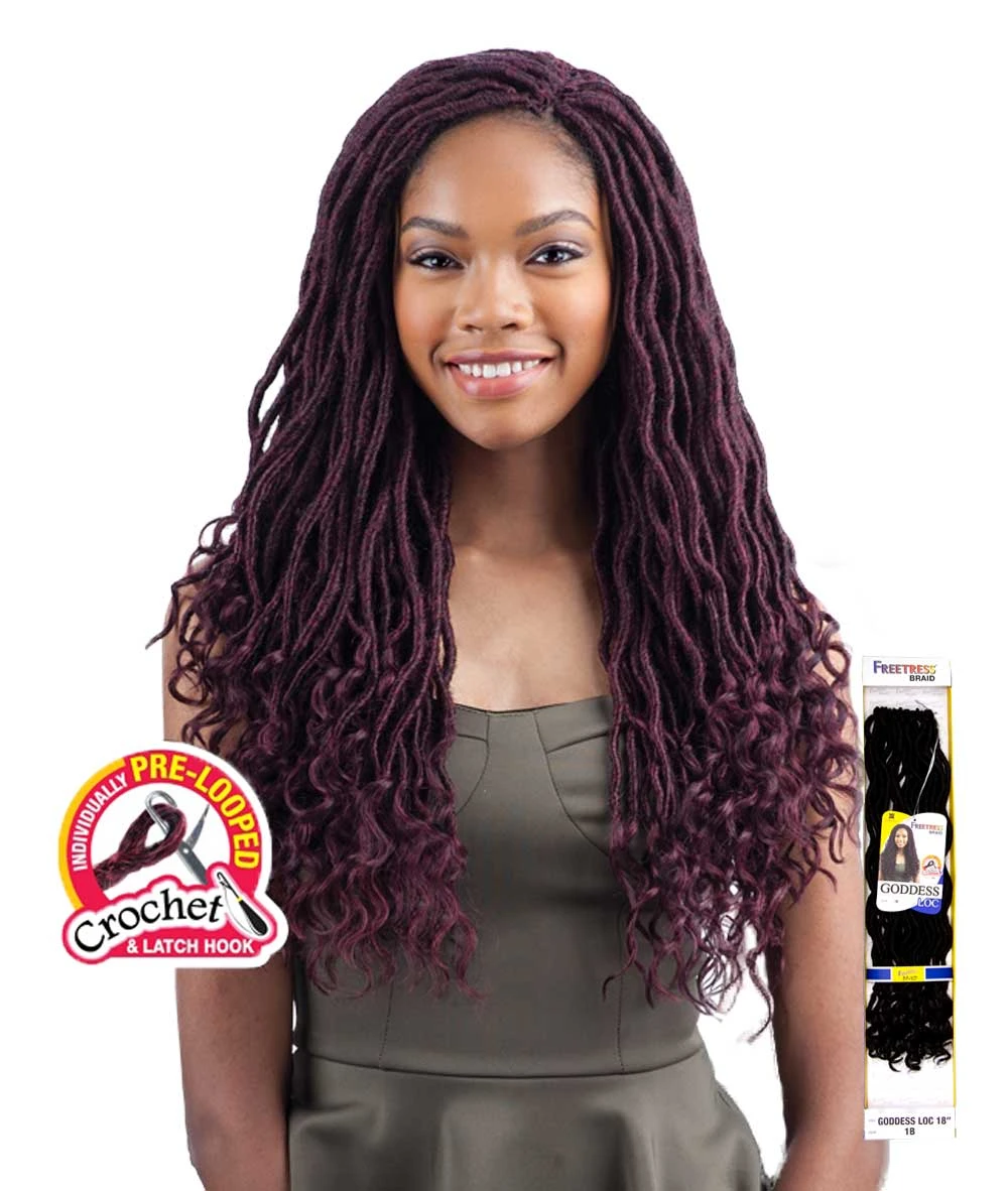 Shake-N-Go Freetress Braid - Goddess Loc 18 Inch 1 Shake-N-Go Freetress Braid - Goddess Loc 18 Inch