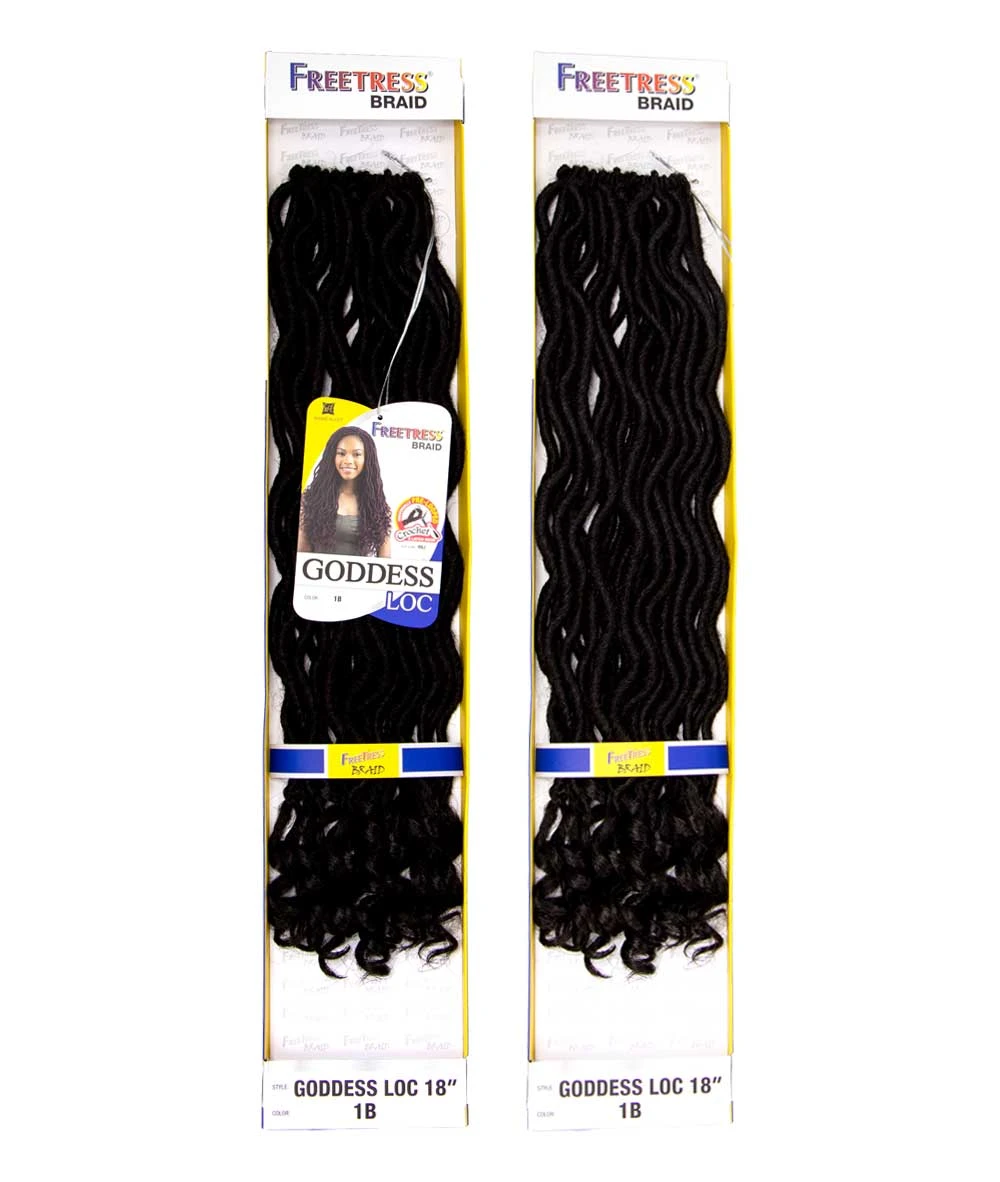 Shake-N-Go Freetress Braid - Goddess Loc 18 Inch 2 Shake-N-Go Freetress Braid - Goddess Loc 18 Inch - Image 2