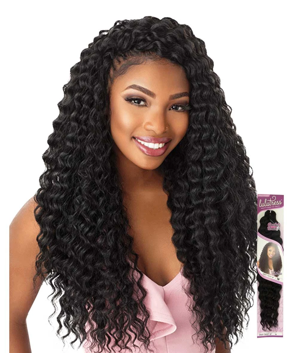 Sensationnel Lulutress Crochet Braid - Deep Twist 18 Inch 1 Sensationnel Lulutress Crochet Braid - Deep Twist 18 Inch